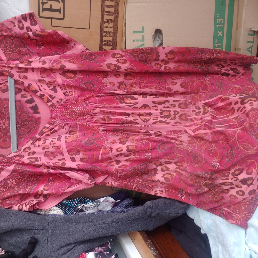Apt. 9 Women's Pink Patterned Top